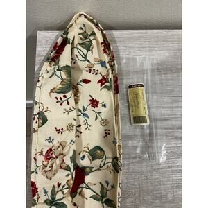 Longaberger Fabric Basket Liner LETTER TRAY‎ Heirloom Floral roses New
